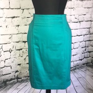 Teal Pencil Skirt